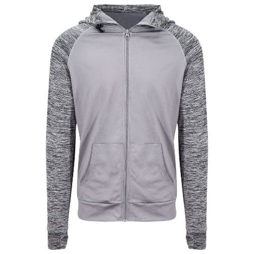 Awdis Just Cool Cool Contrast Zoodie Grey/Grey Melange